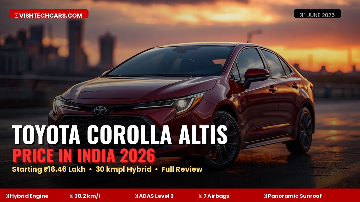 Toyota Corolla Altis 2026 Price India Front Look