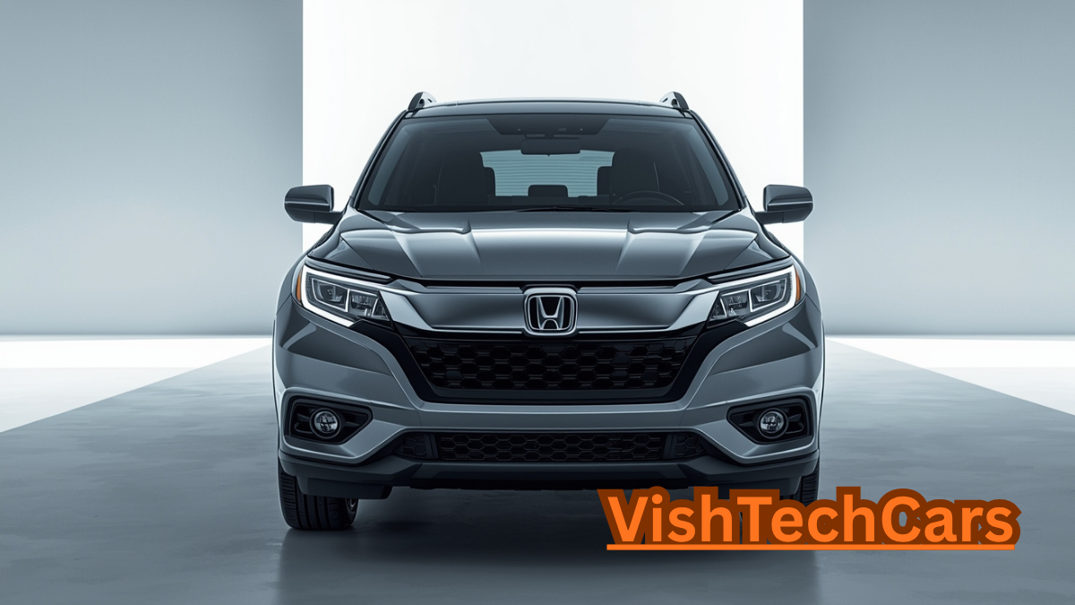 Honda Elevate Hybrid aggressive front look with chrome grille and sharp LED headlamps.