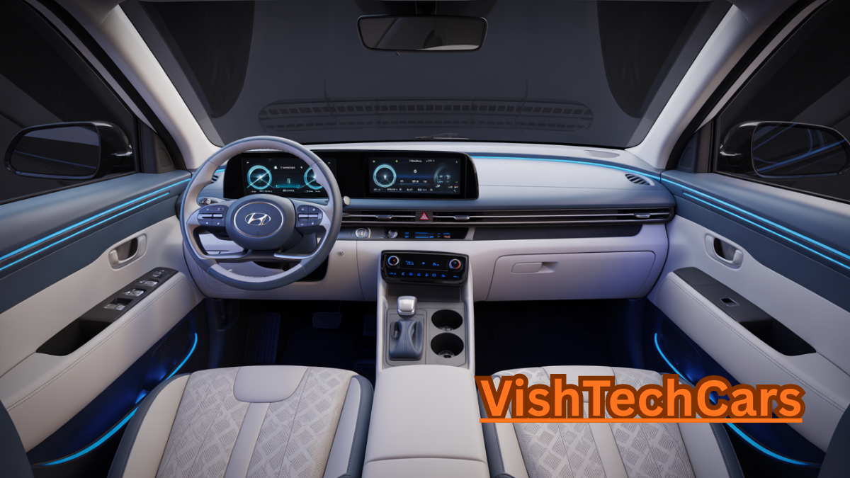 2026 Hyundai Venue facelift driving on a scenic mountain highway road.