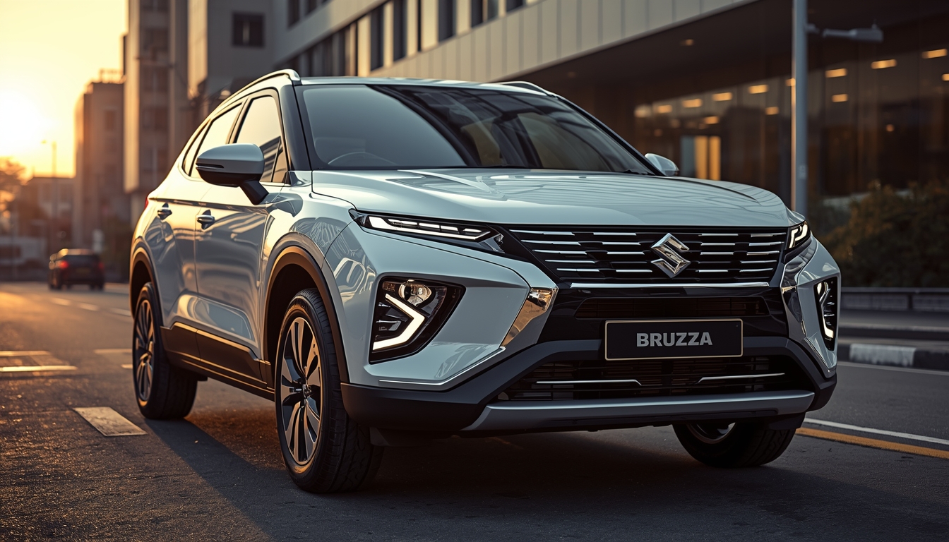 Maruti Brezza 2026 Facelift futuristic red color look