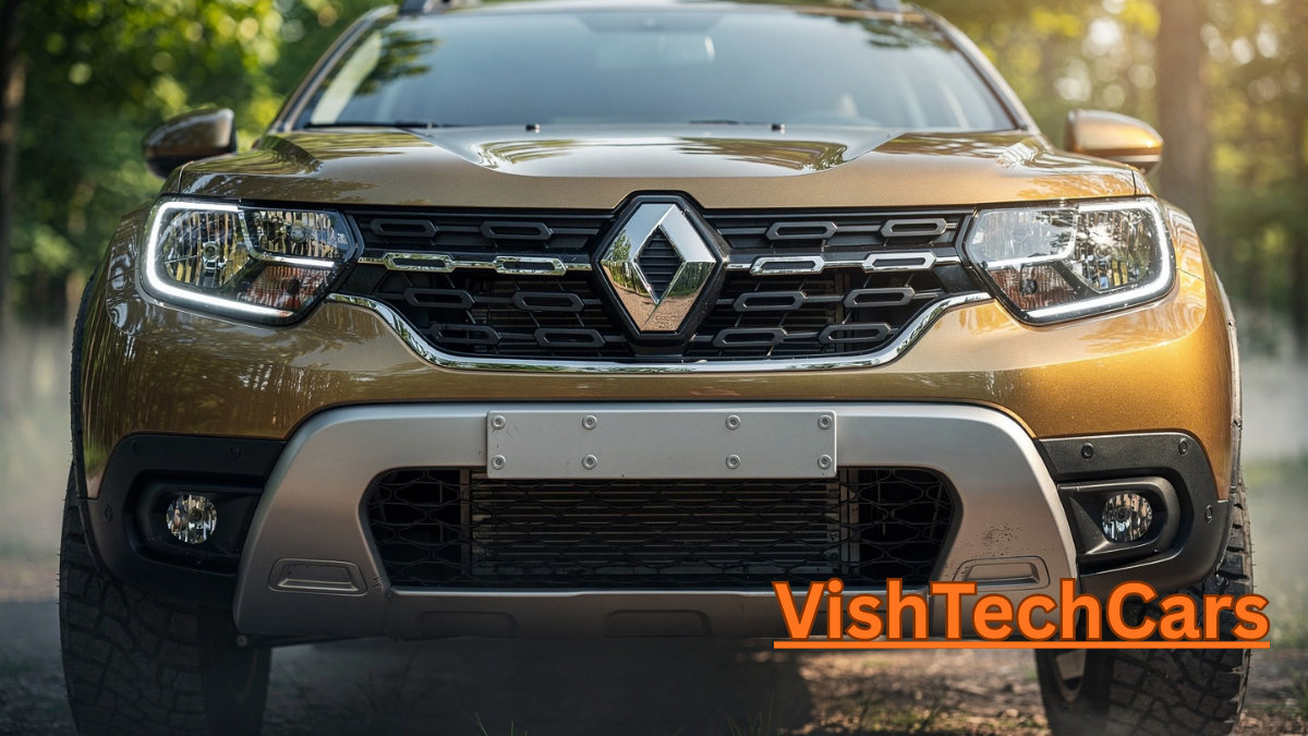 Renault Duster 2026 rugged orange exterior driving off-road