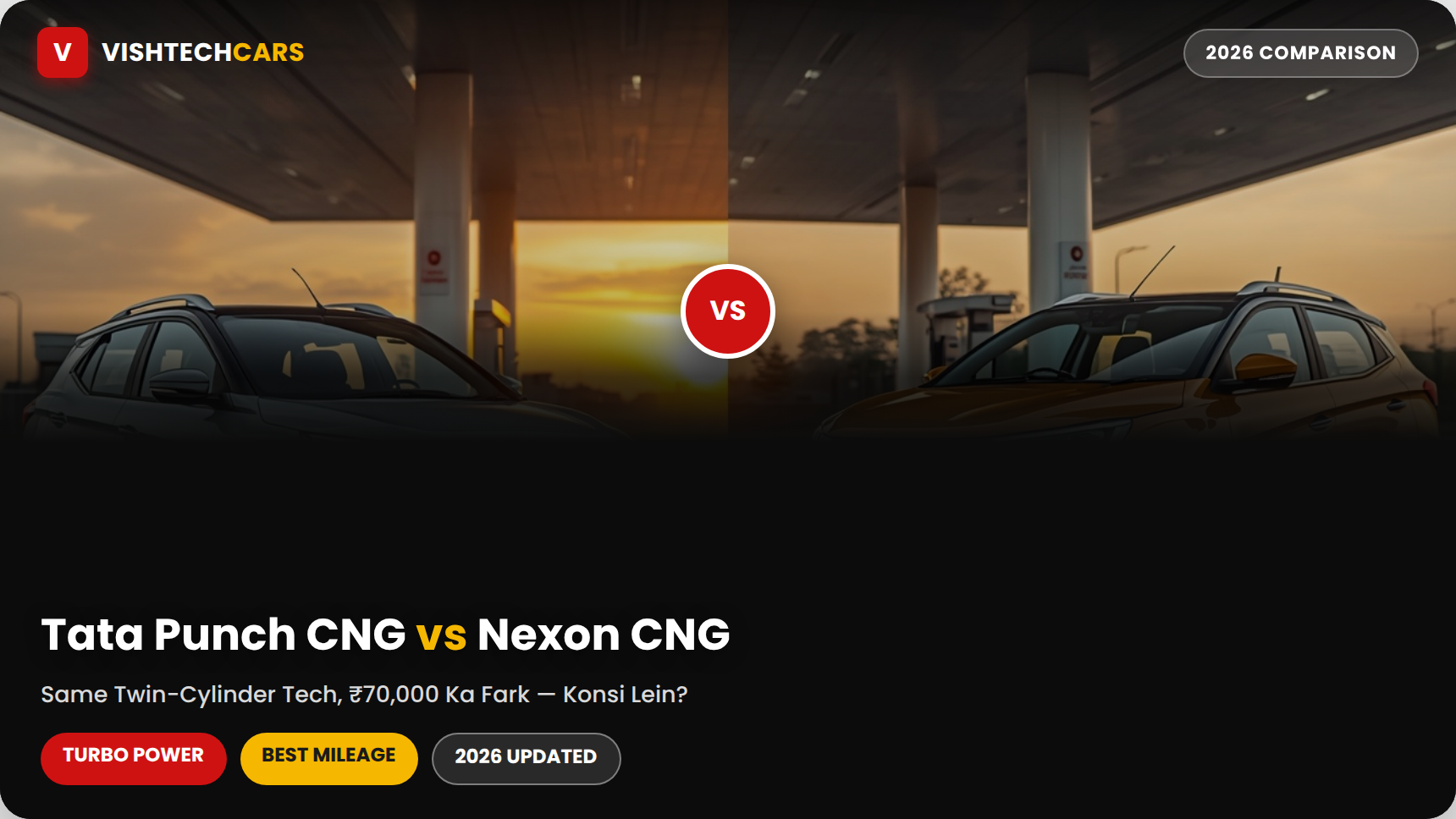 Tata Punch vs Nexon CNG Comparison